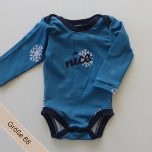 Babybody mit Appliziertem Schriftzug nice