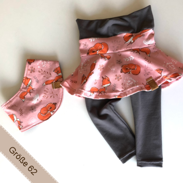 Babyset aus Rockleggings und Halstuch für Mädchen